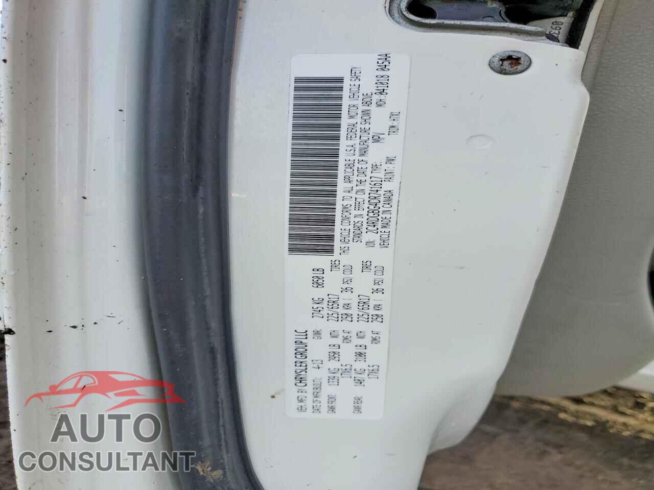 DODGE CARAVAN 2013 - 2C4RDGBG4DR741617