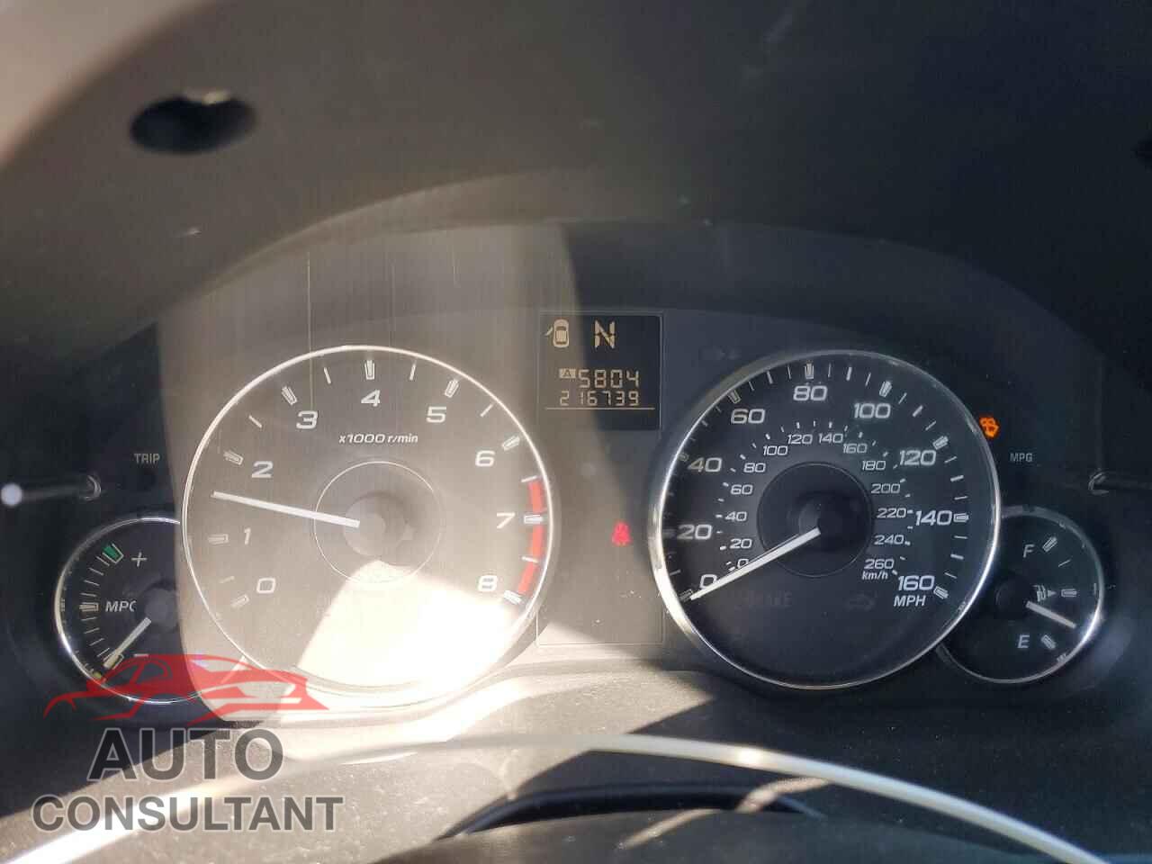 SUBARU OUTBACK 2012 - 4S4BRDKC0C2289009