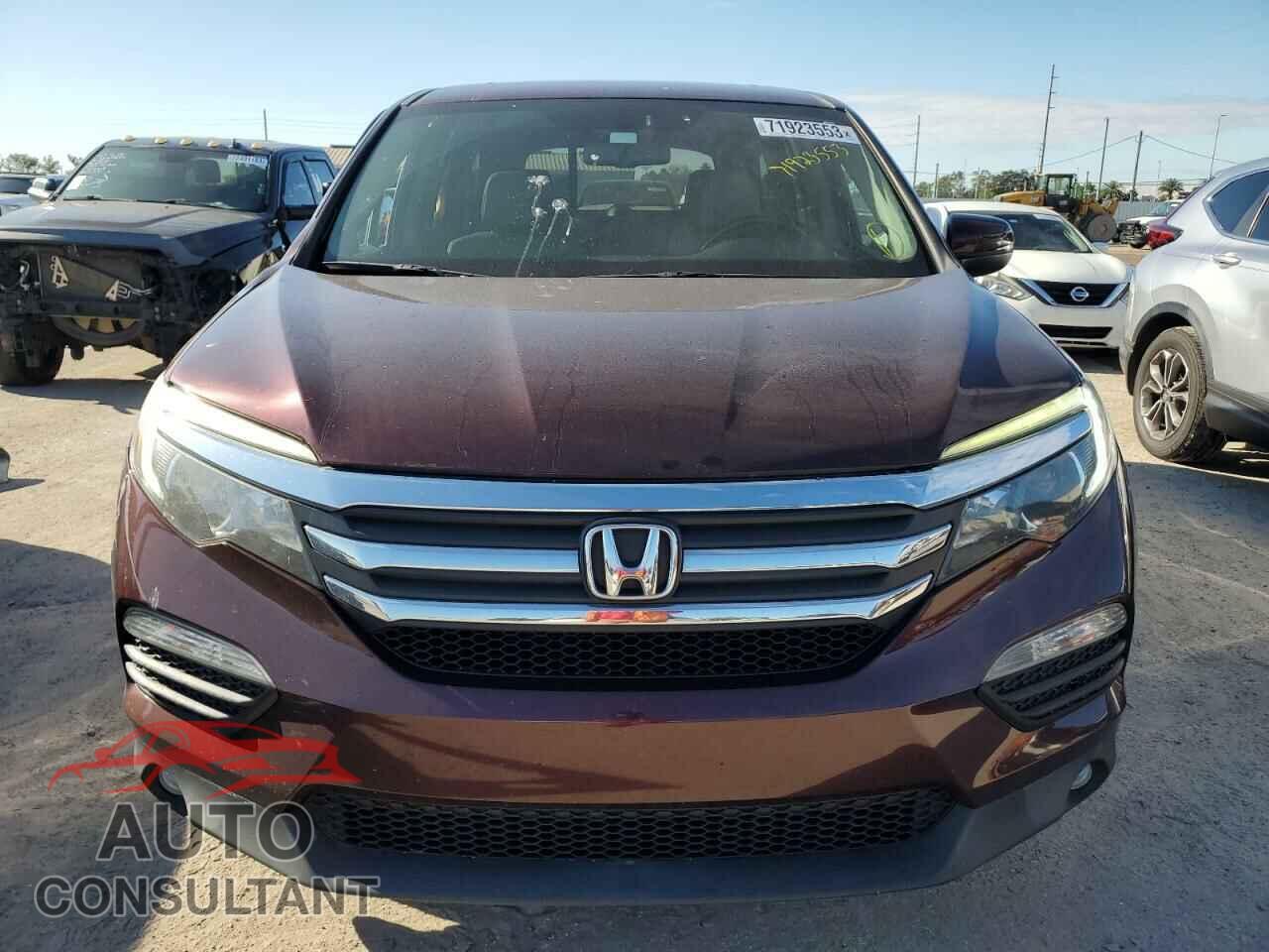 HONDA PILOT 2017 - 5FNYF5H52HB021265