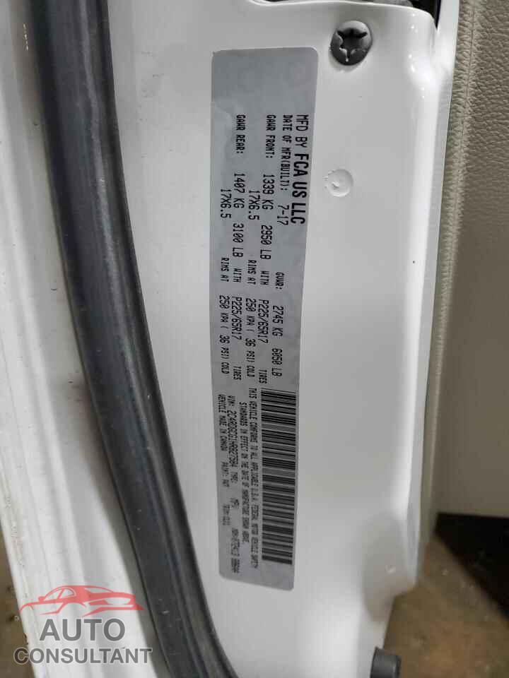 DODGE CARAVAN 2017 - 2C4RDGCG1HR827584