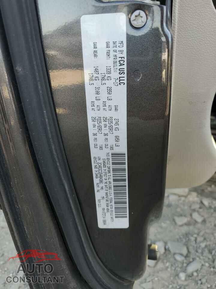 DODGE CARAVAN 2017 - 2C4RDGCG5HR843061