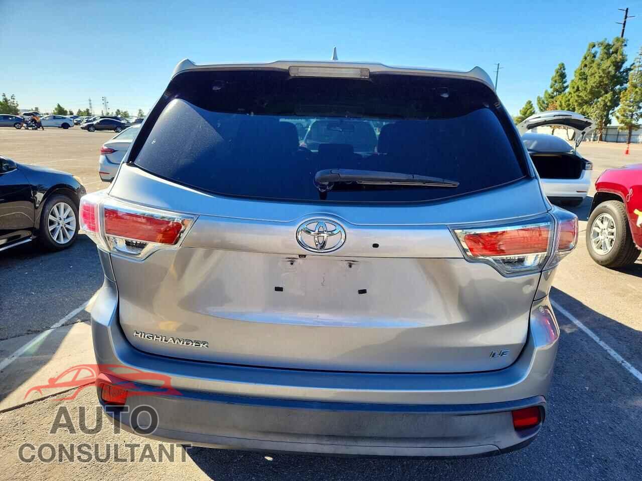 TOYOTA HIGHLANDER 2015 - 5TDZKRFH2FS065327