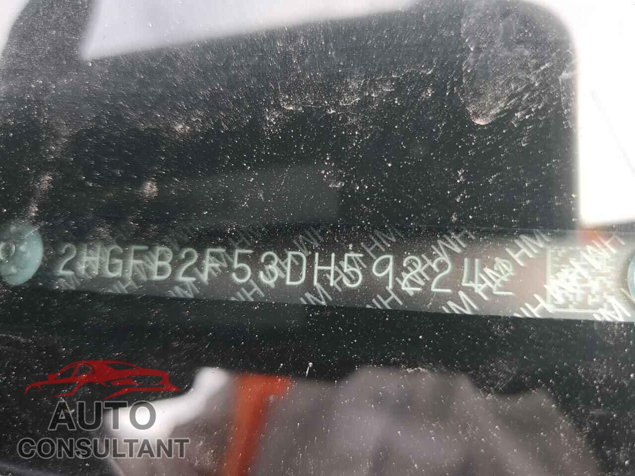 HONDA CIVIC 2013 - 2HGFB2F53DH592242