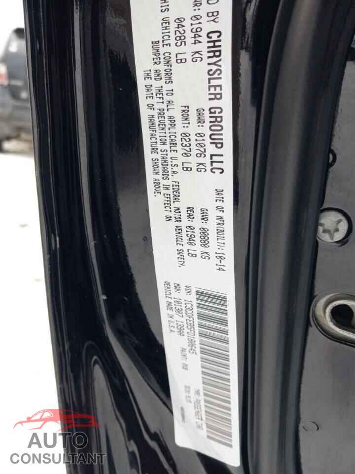 DODGE DART 2015 - 1C3CDFEB5FD180645