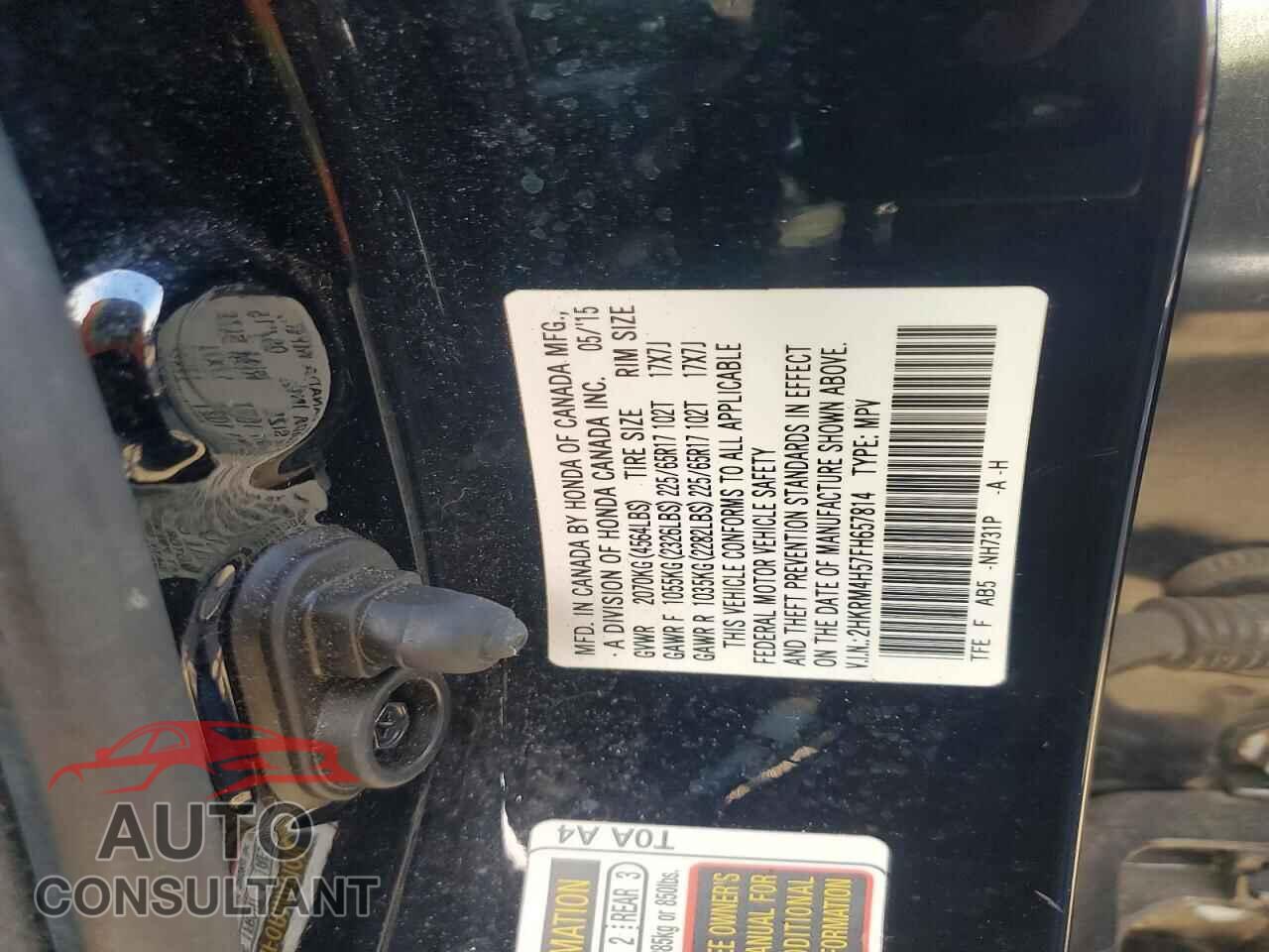 HONDA CRV 2015 - 2HKRM4H57FH657814