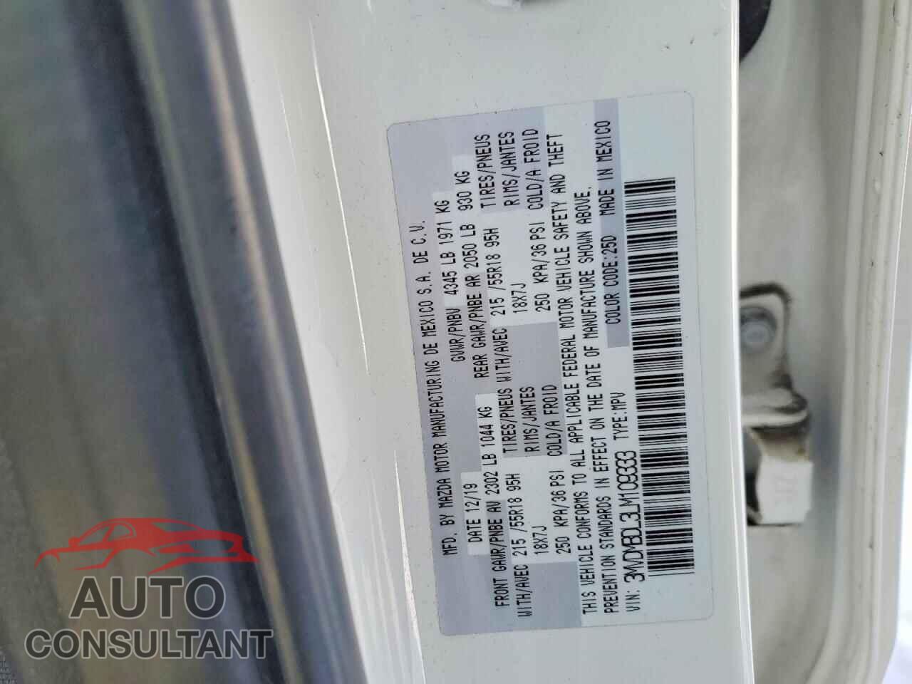 MAZDA CX30 2020 - 3MVDMBDL3LM109333