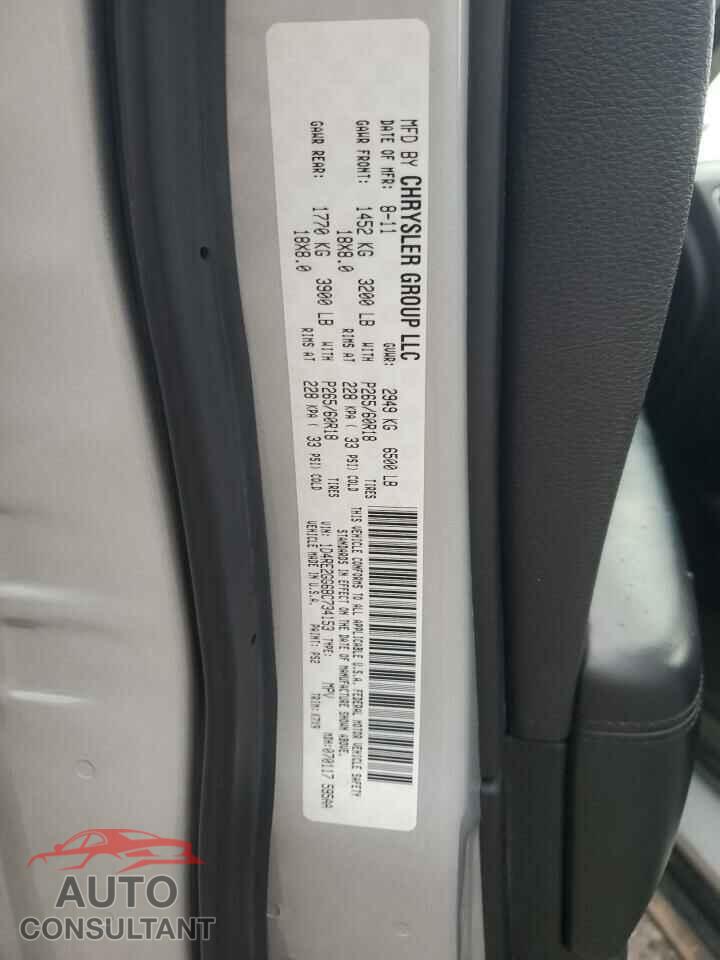 DODGE DURANGO 2011 - 1D4RE2GG6BC734153