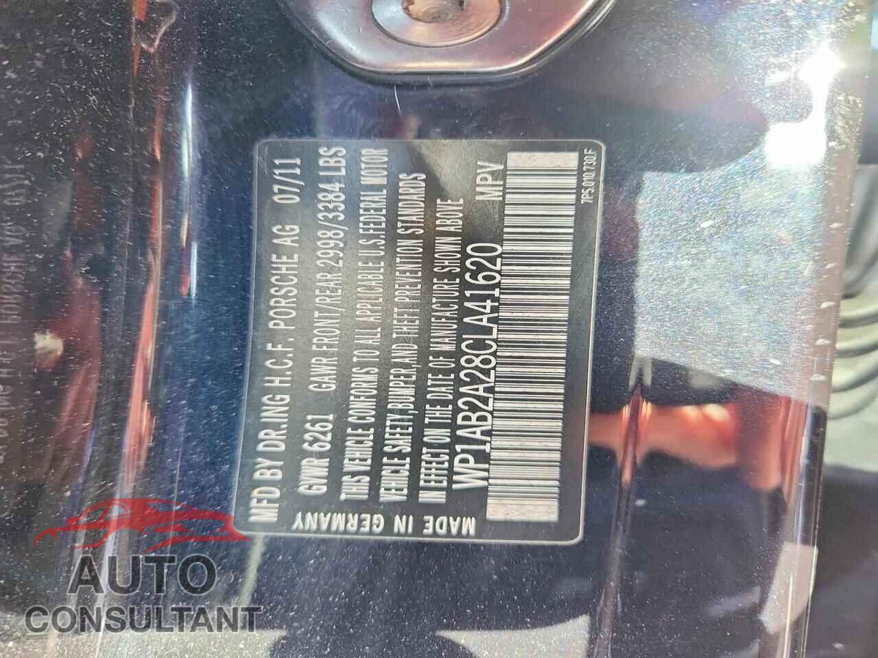 PORSCHE CAYENNE 2012 - WP1AB2A28CLA41620