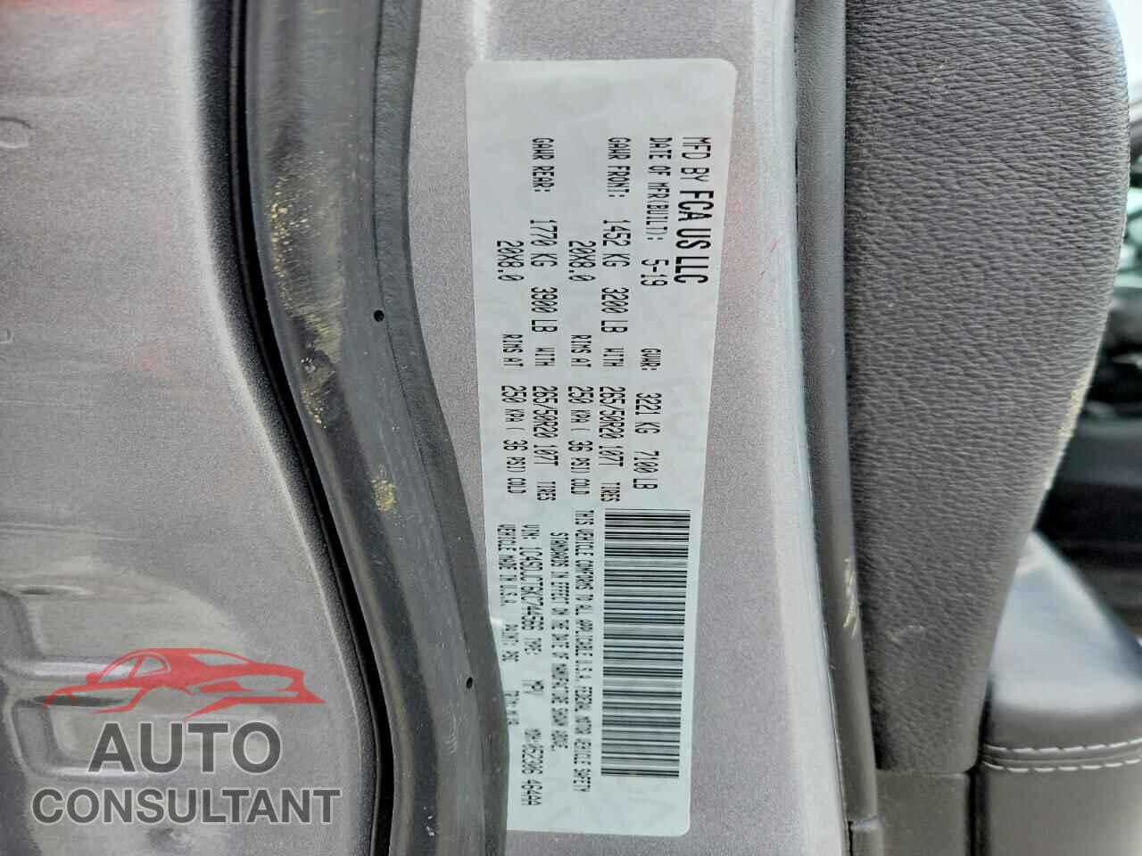 DODGE DURANGO 2019 - 1C4SDJCT6KC744566