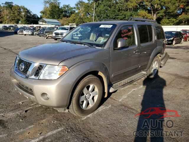 NISSAN PATHFINDER 2009 - 5N1AR18U99C613913