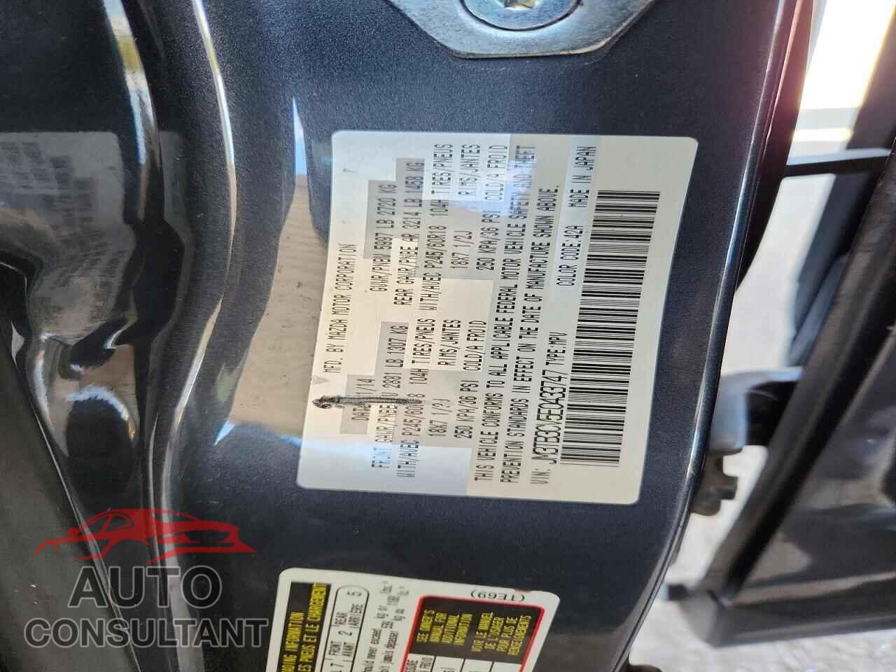 MAZDA CX-9 2014 - JM3TB3CV5E0433747