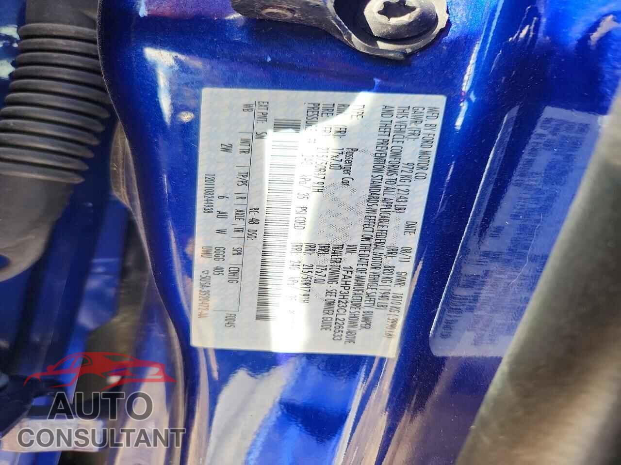 FORD FOCUS 2012 - 1FAHP3H23CL226533
