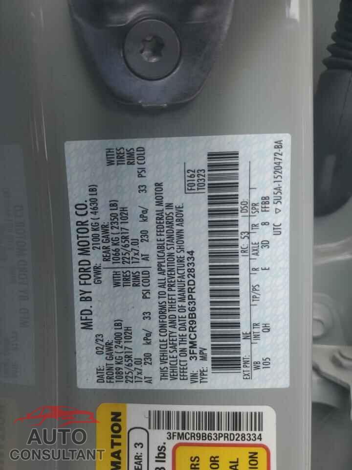 FORD BRONCO 2023 - 3FMCR9B63PRD28334