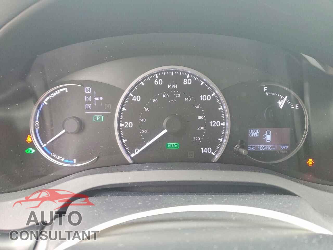 LEXUS CT 200 2012 - JTHKD5BH9C2092665