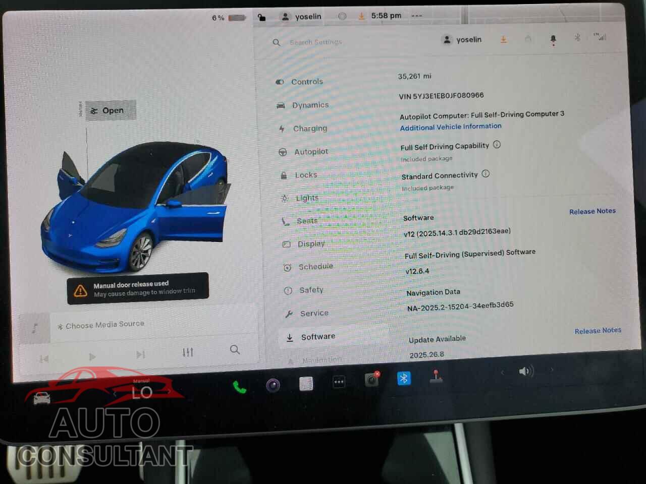 TESLA MODEL 3 2018 - 5YJ3E1EB0JF080966