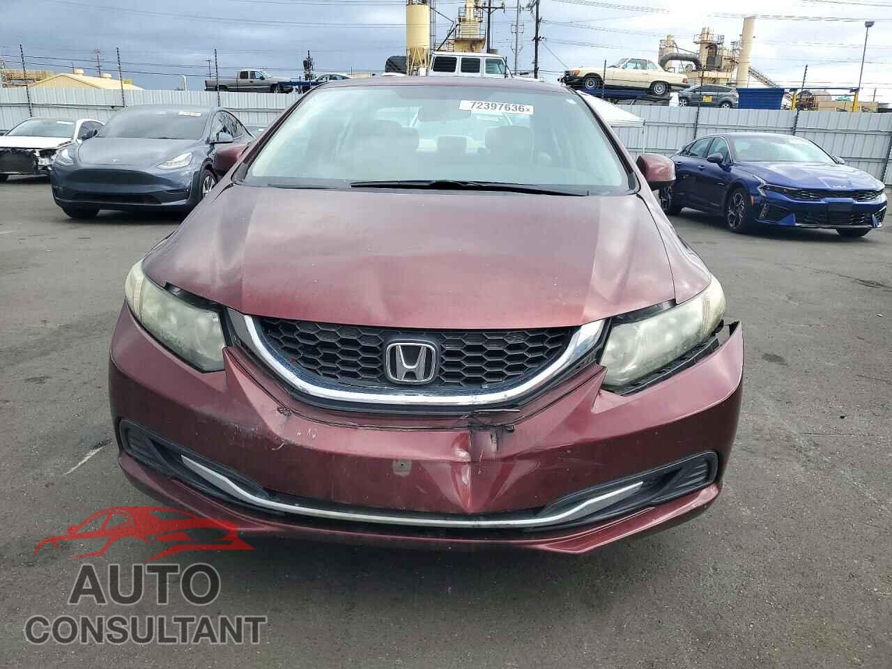 HONDA CIVIC 2013 - 19XFB2F58DE267130