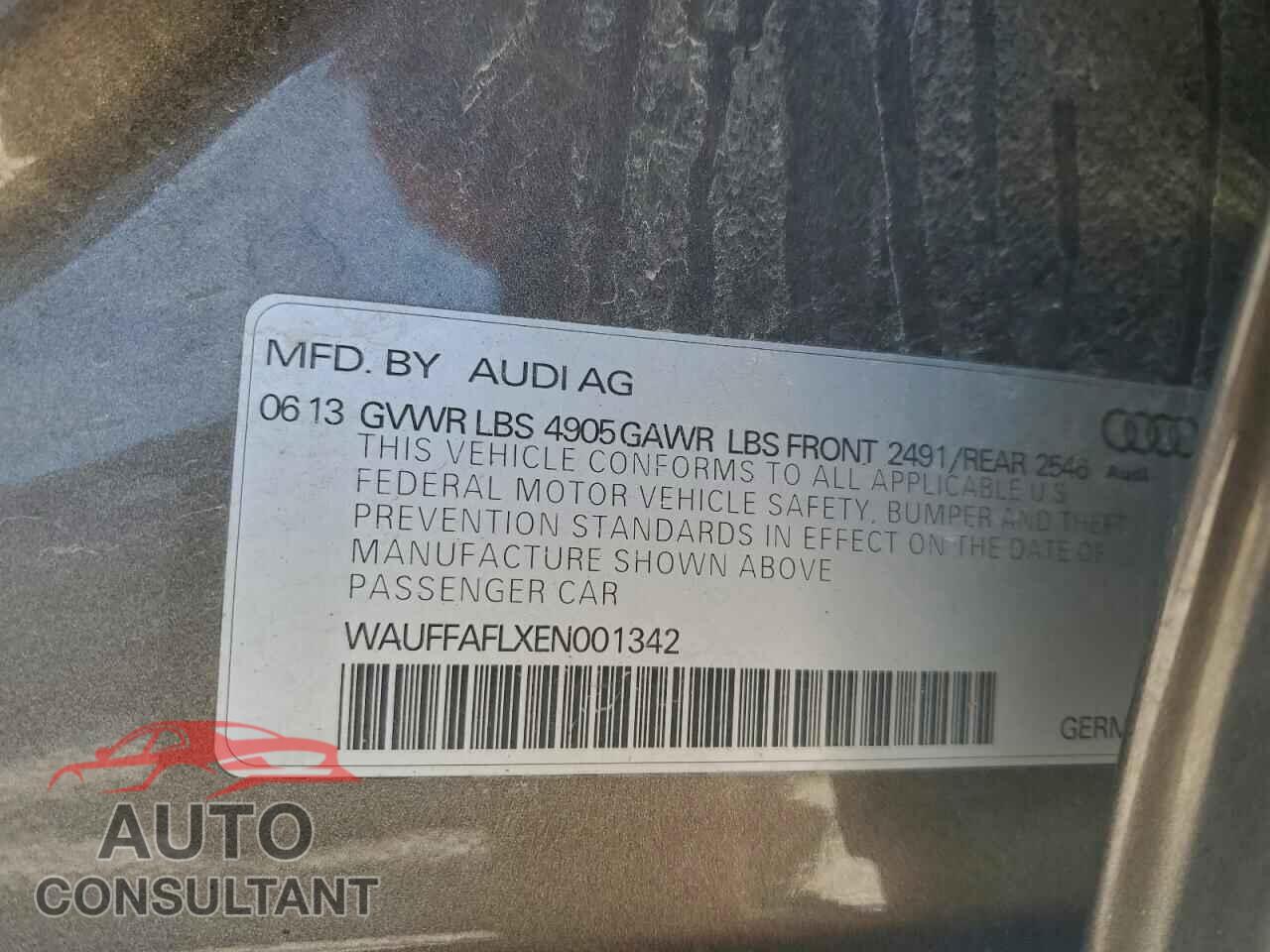 AUDI A4 2014 - WAUFFAFLXEN001342