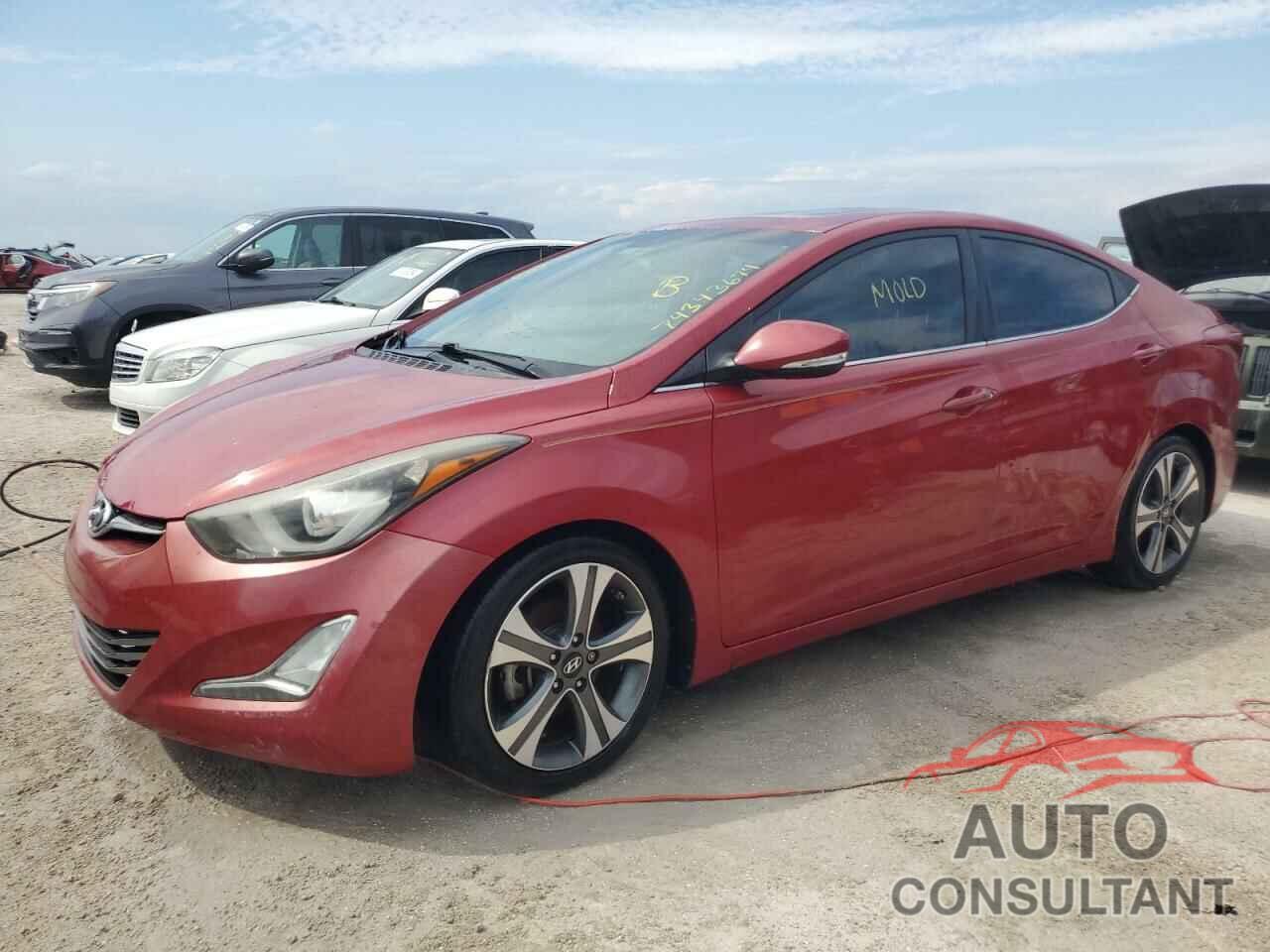 HYUNDAI ELANTRA 2014 - KMHDH4AH6EU050760