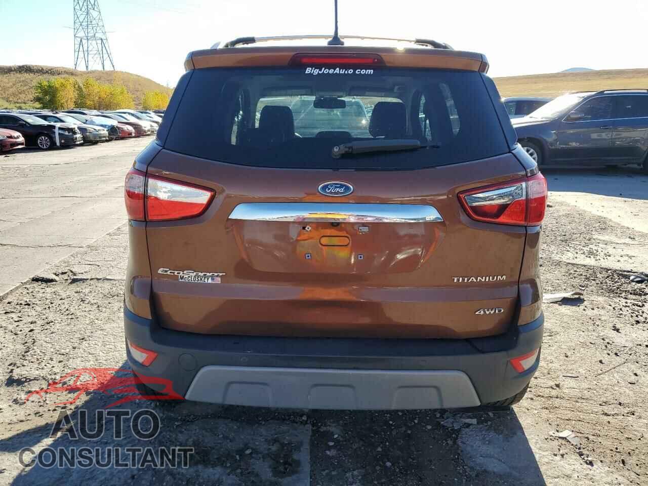 FORD ECOSPORT 2019 - MAJ6S3KL2KC273221