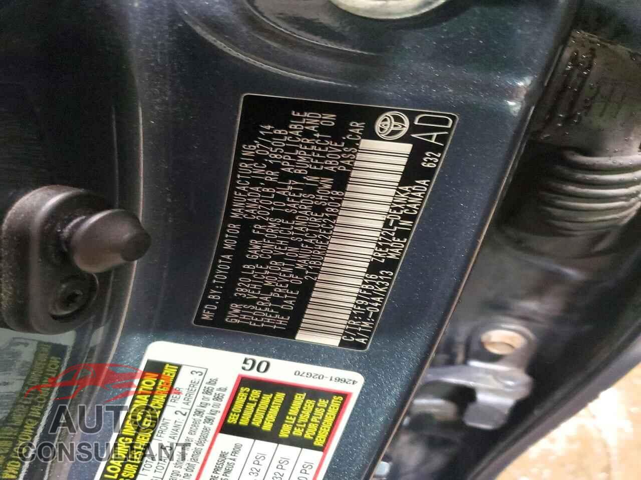 TOYOTA COROLLA 2014 - 2T1BURHE2EC218018