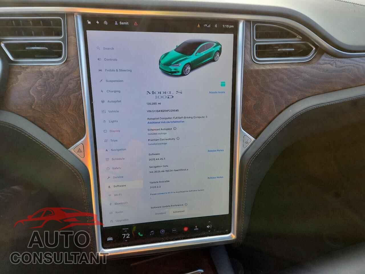 TESLA MODEL S 2017 - 5YJSA1E21HF229645