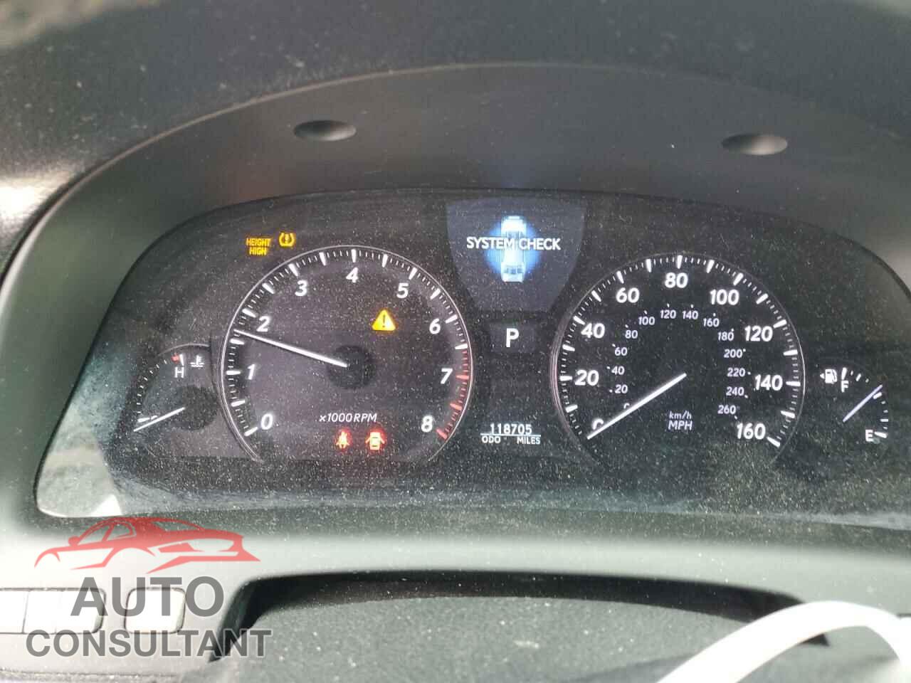 LEXUS LS460 2011 - JTHBL5EF8B5103696