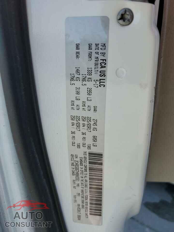DODGE CARAVAN 2017 - 2C4RDGBG7HR802321