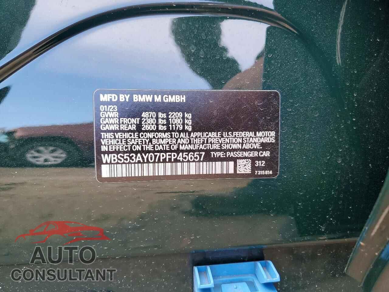 BMW M3 2023 - WBS53AY07PFP45657