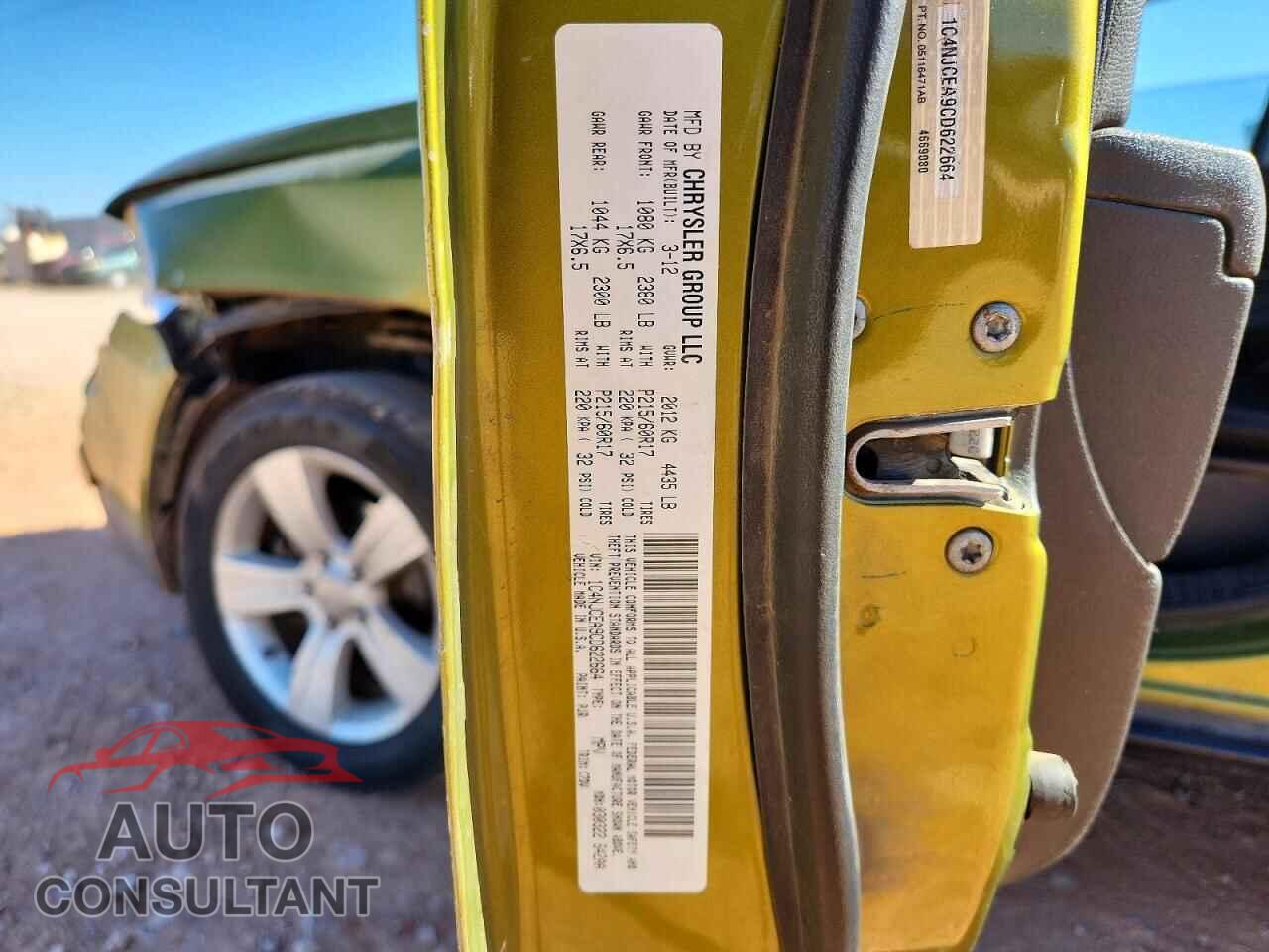 JEEP COMPASS 2012 - 1C4NJCEA9CD622664