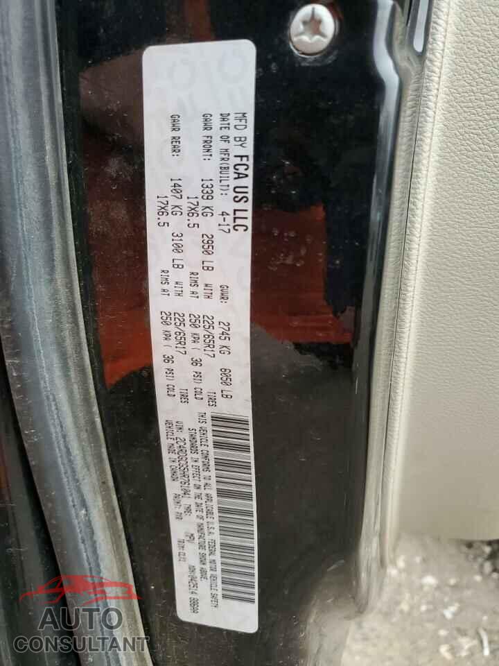DODGE CARAVAN 2017 - 2C4RDGCG5HR761041