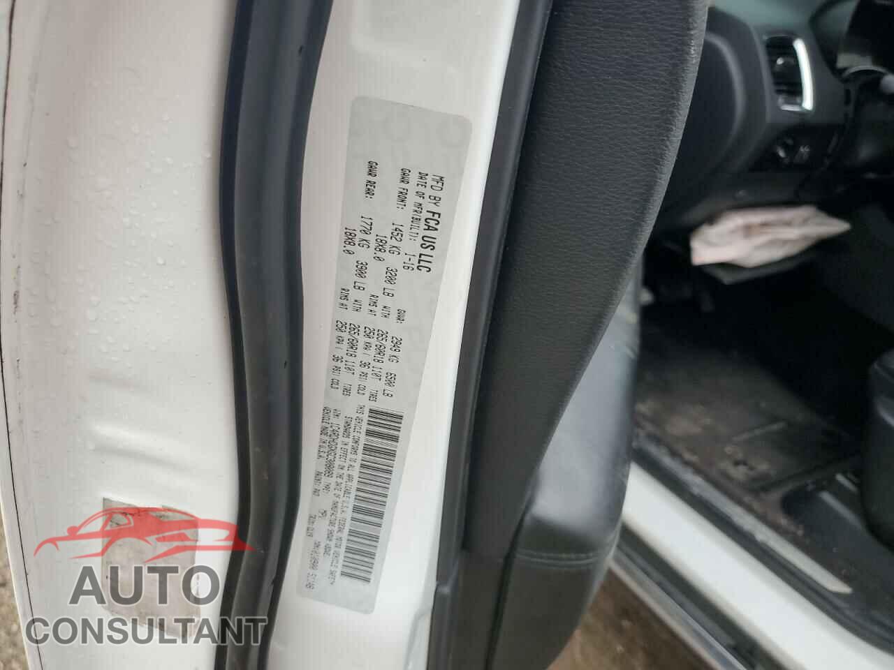 DODGE DURANGO 2016 - 1C4RDHDGXGC308089