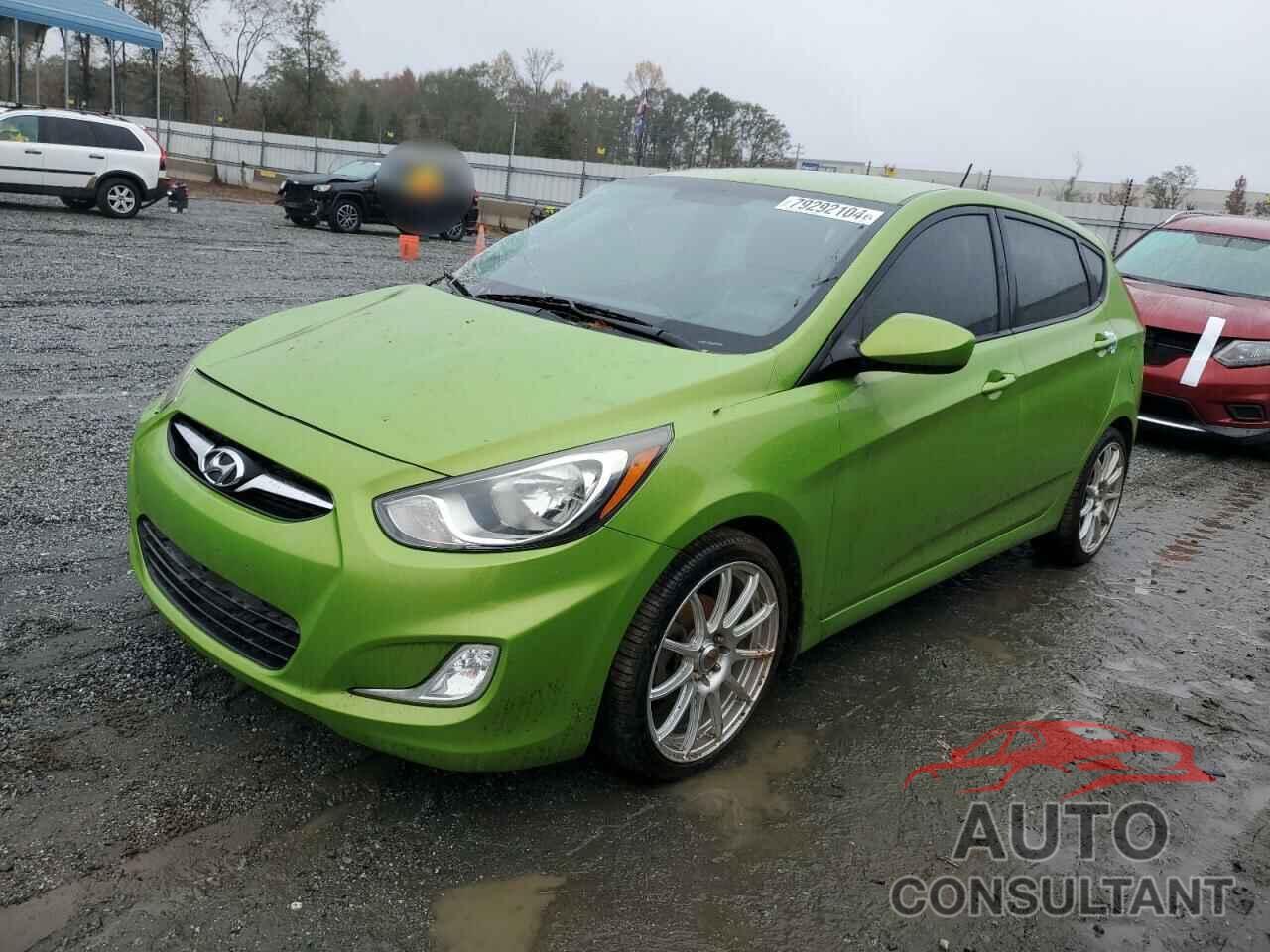 HYUNDAI ACCENT 2012 - KMHCU5AE9CU026985