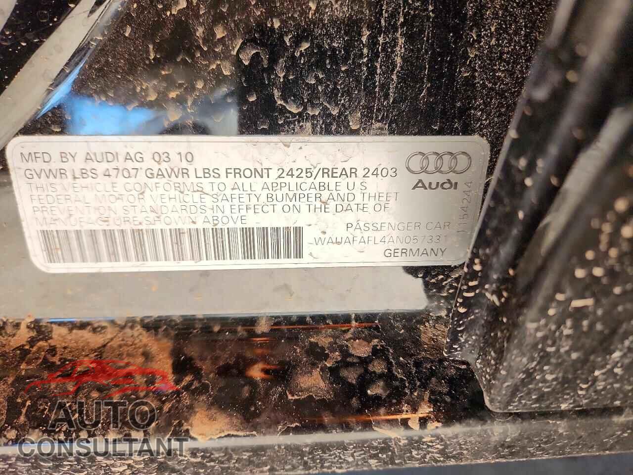 AUDI A4 2010 - WAUAFAFL4AN057331