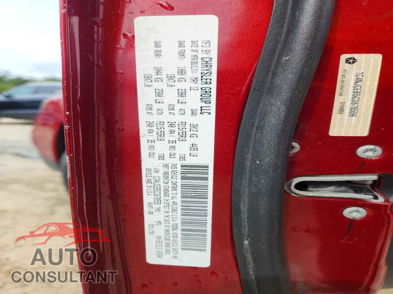 JEEP COMPASS 2012 - 1C4NJCEB5CD678559