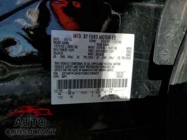 FORD EDGE 2016 - 2FMPK3K97GBC58607