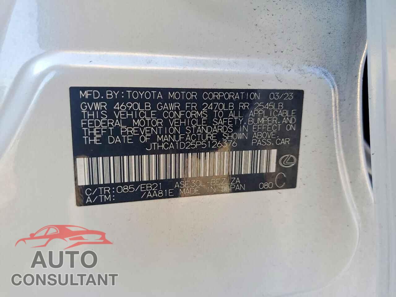 LEXUS IS 2023 - JTHCA1D25P5126376