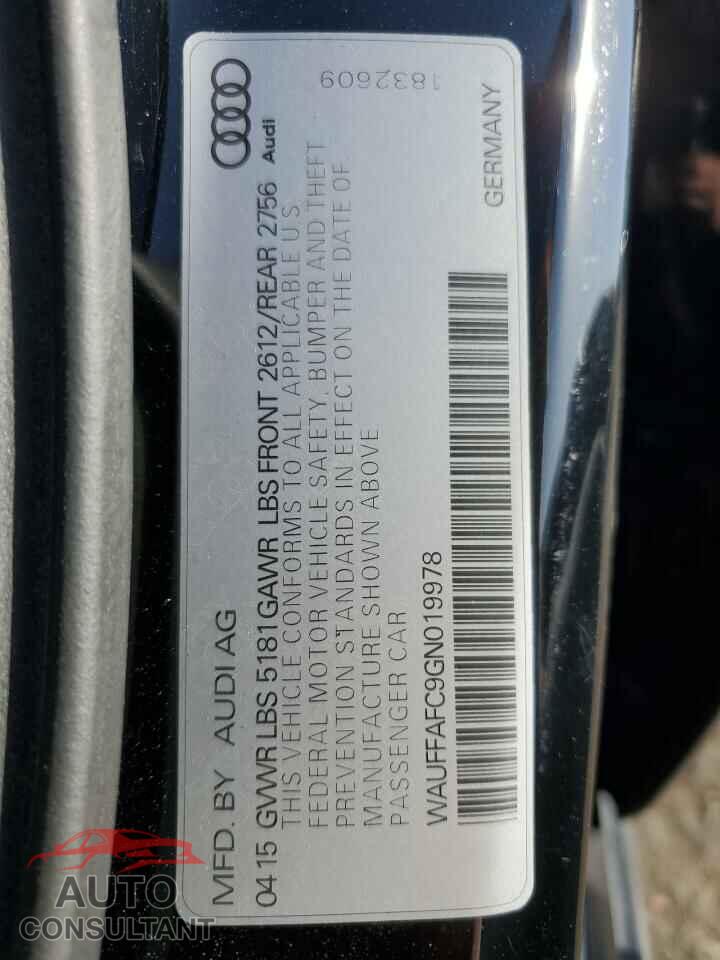 AUDI A6 2016 - WAUFFAFC9GN019978