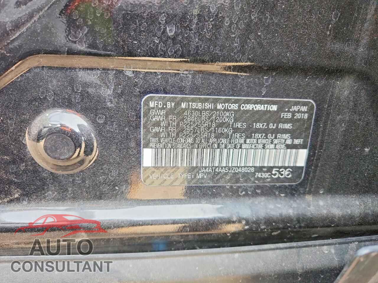MITSUBISHI ECLIPSE 2018 - JA4AT4AA5JZ048028