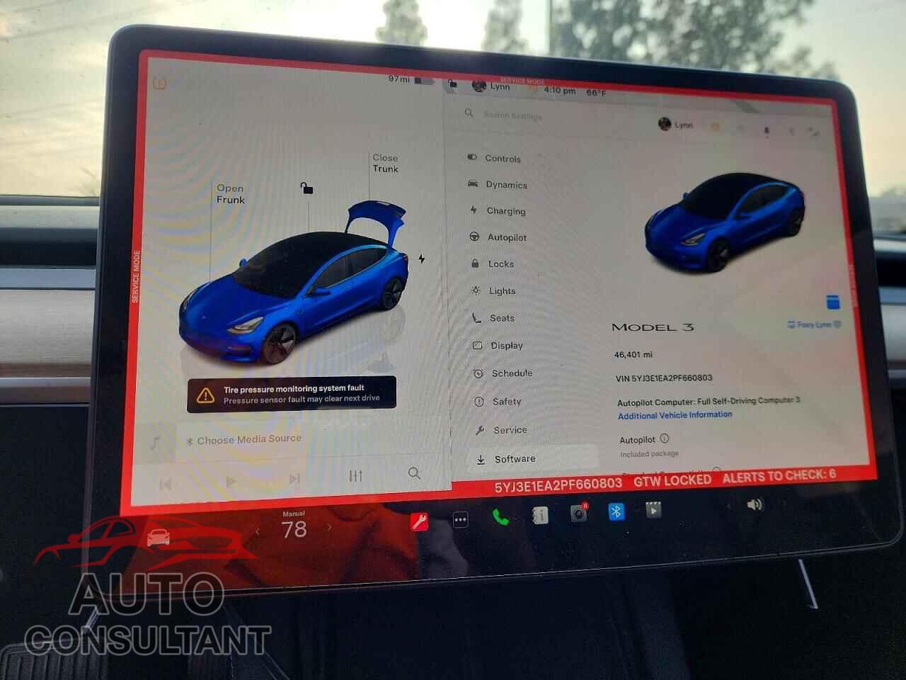 TESLA MODEL 3 2023 - 5YJ3E1EA2PF660803