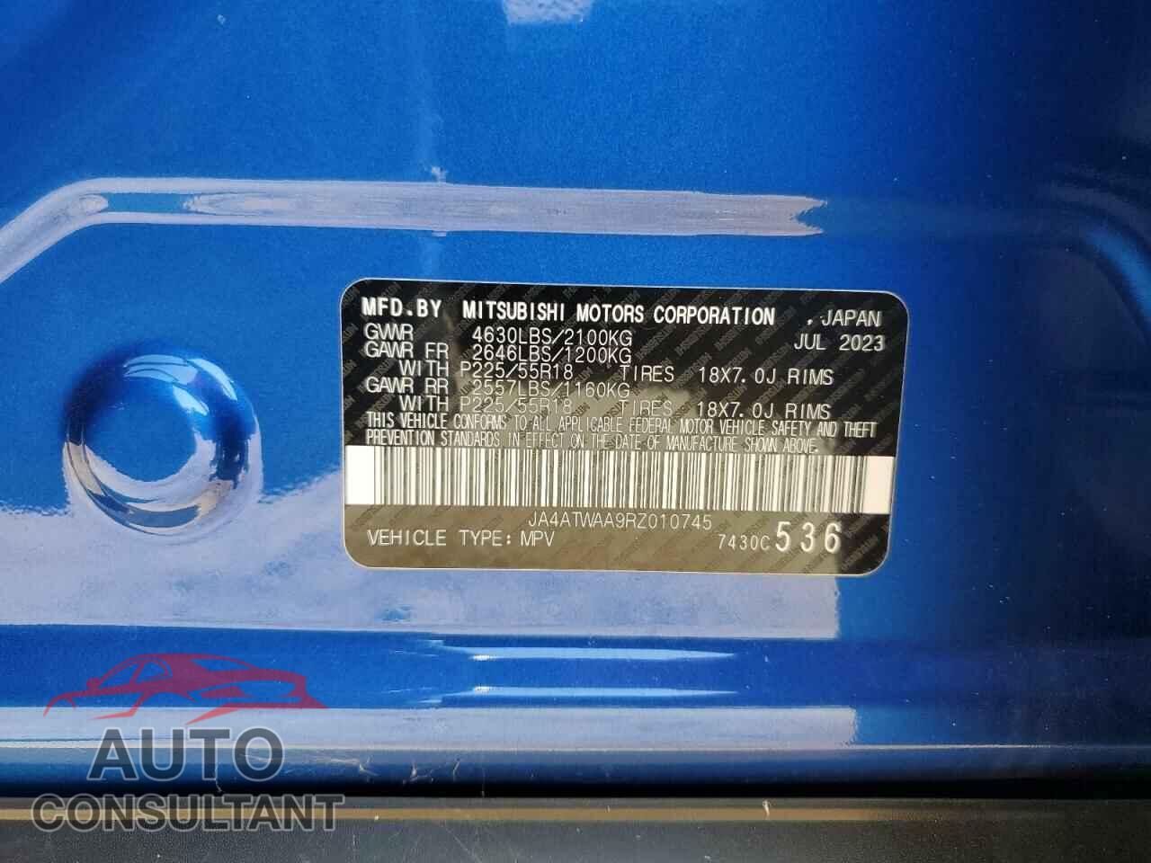 MITSUBISHI ECLIPSE 2024 - JA4ATWAA9RZ010745