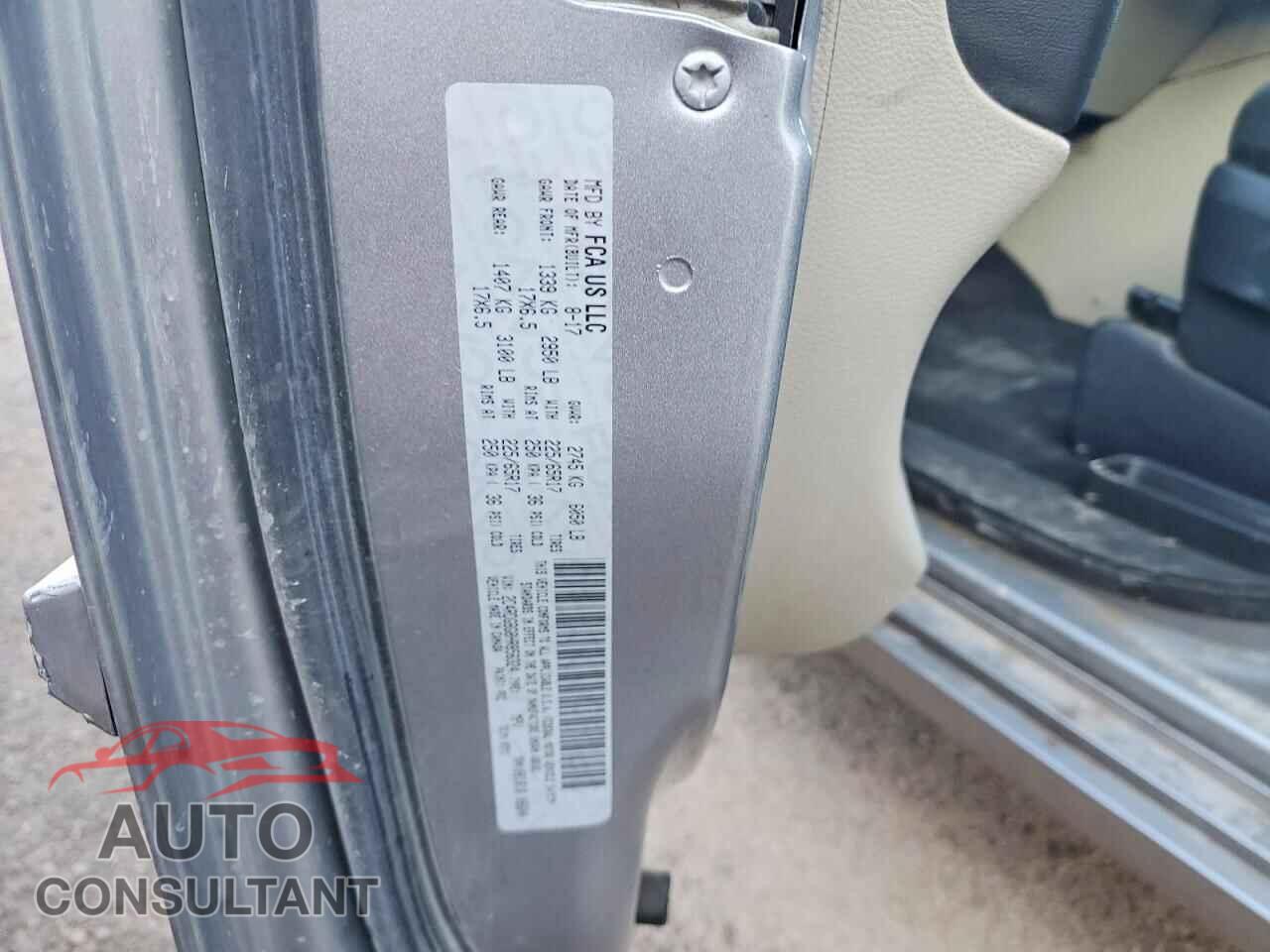 DODGE CARAVAN 2017 - 2C4RDGBG8HR856324