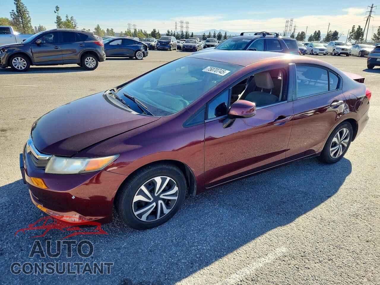 HONDA CIVIC 2012 - 19XFB2F52CE340863