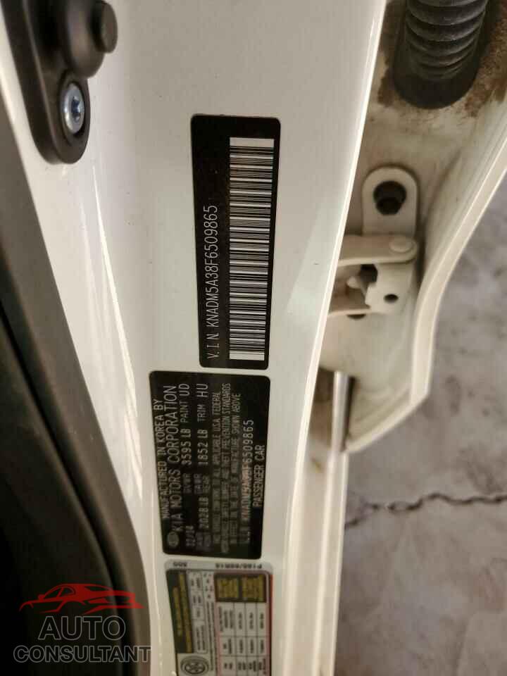 KIA RIO 2015 - KNADM5A38F6509865