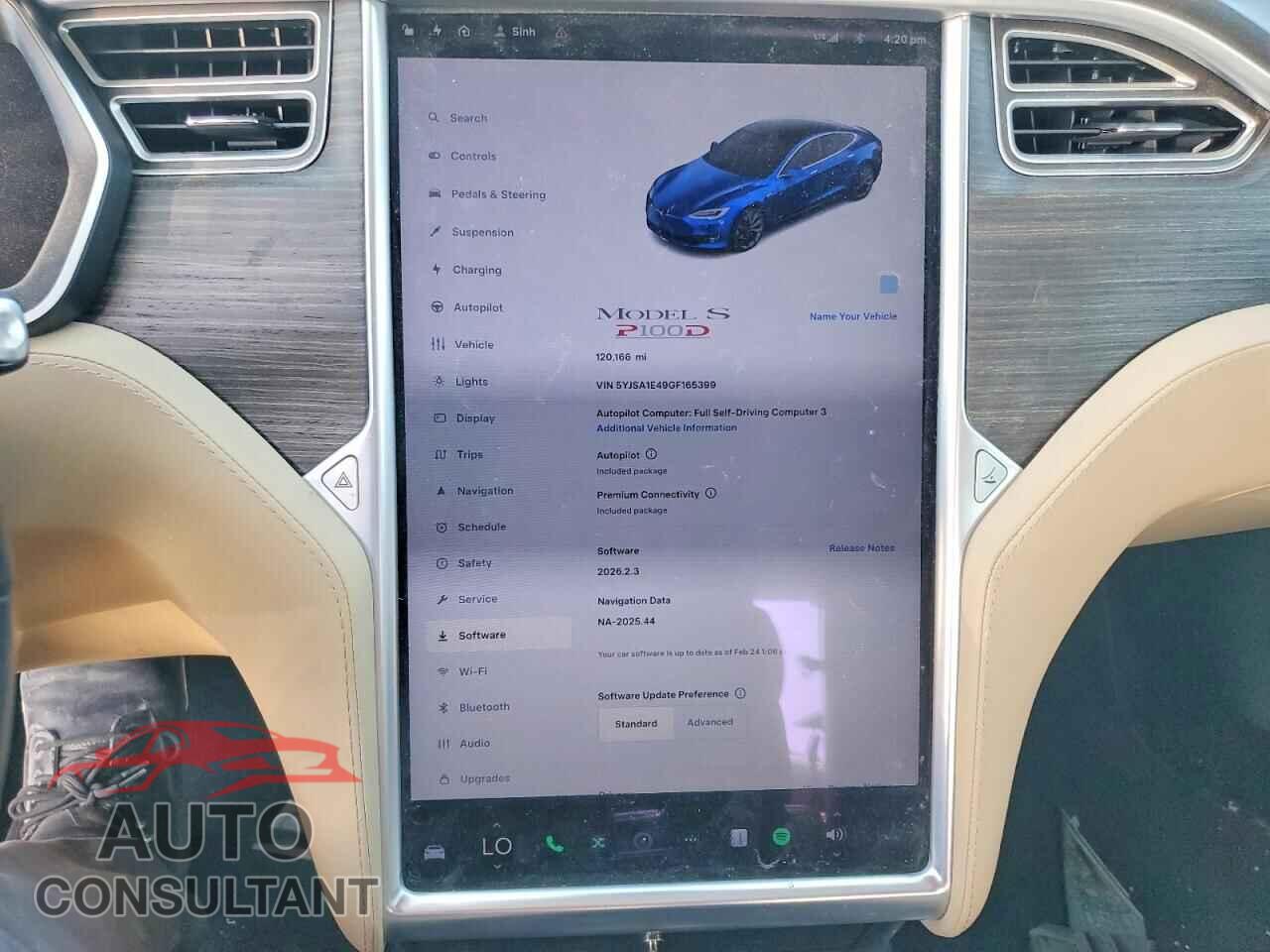 TESLA MODEL S 2016 - 5YJSA1E49GF165399