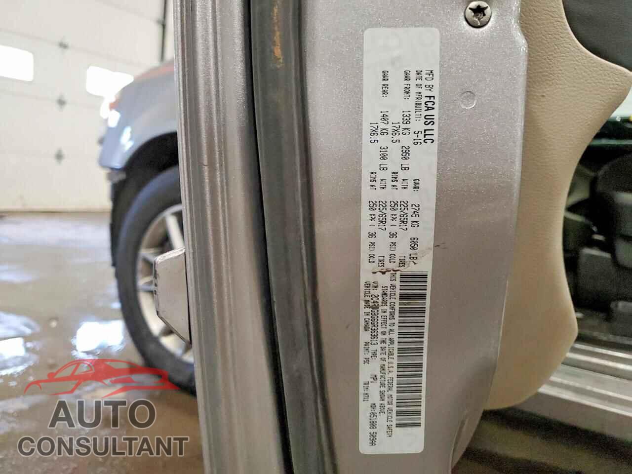 DODGE CARAVAN 2016 - 2C4RDGBG6GR363613