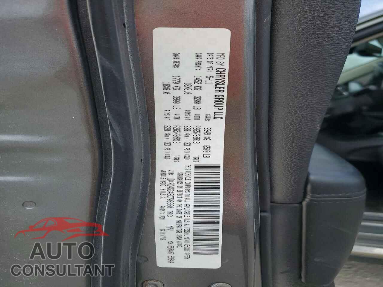 DODGE DURANGO 2011 - 1D4RD4GG4BC708360