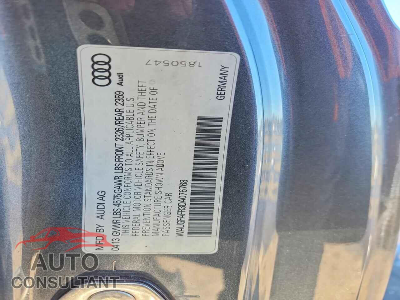 AUDI A5 2013 - WAUGFAFR3DA076768