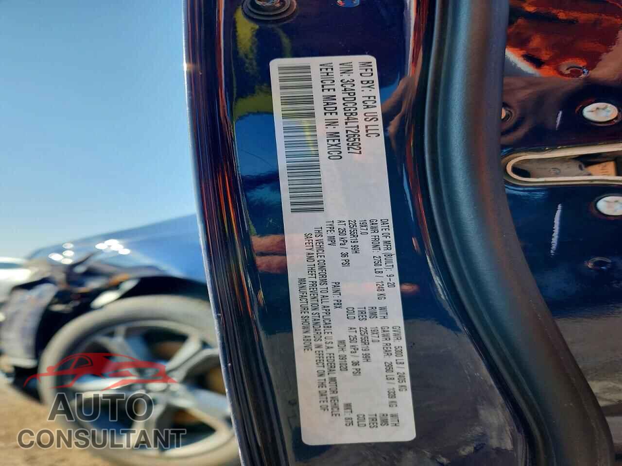 DODGE JOURNEY 2020 - 3C4PDCGB4LT265927