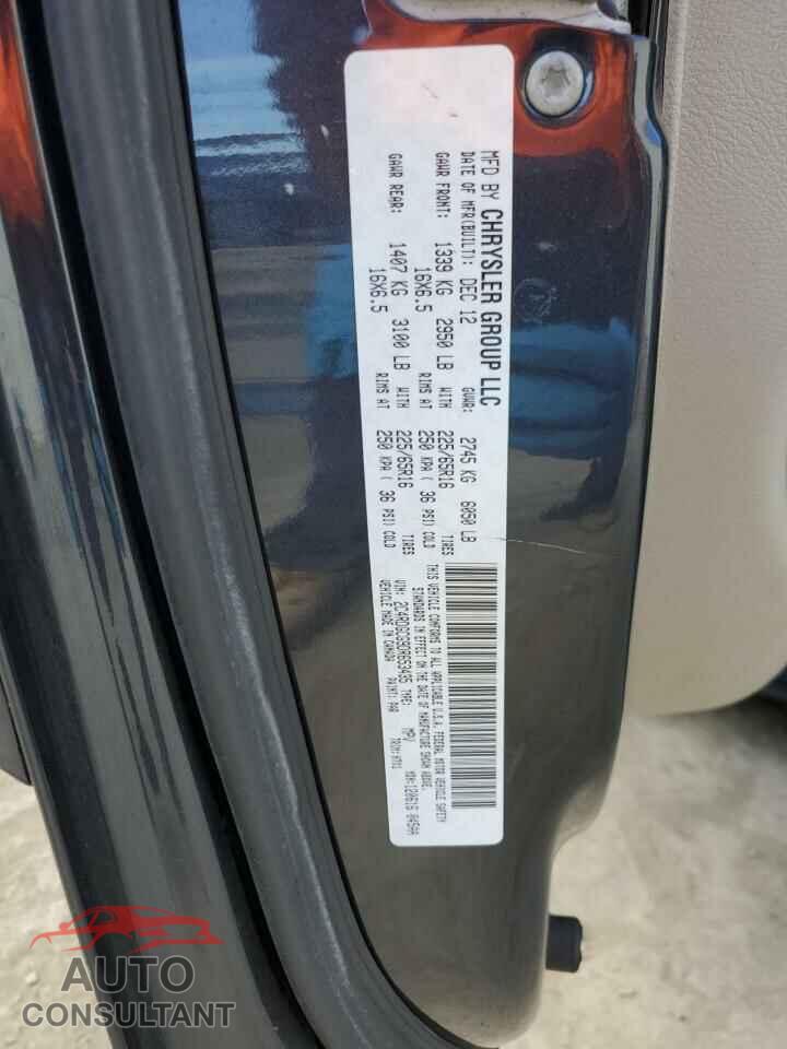 DODGE CARAVAN 2013 - 2C4RDGCG9DR653435