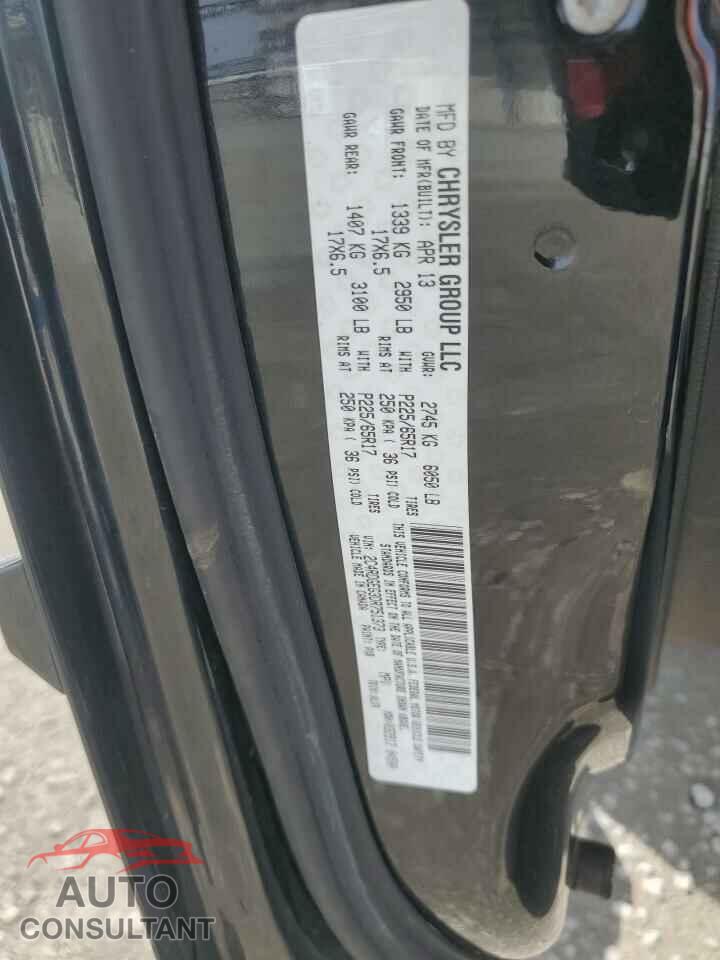 DODGE CARAVAN 2013 - 2C4RDGEG3DR751373